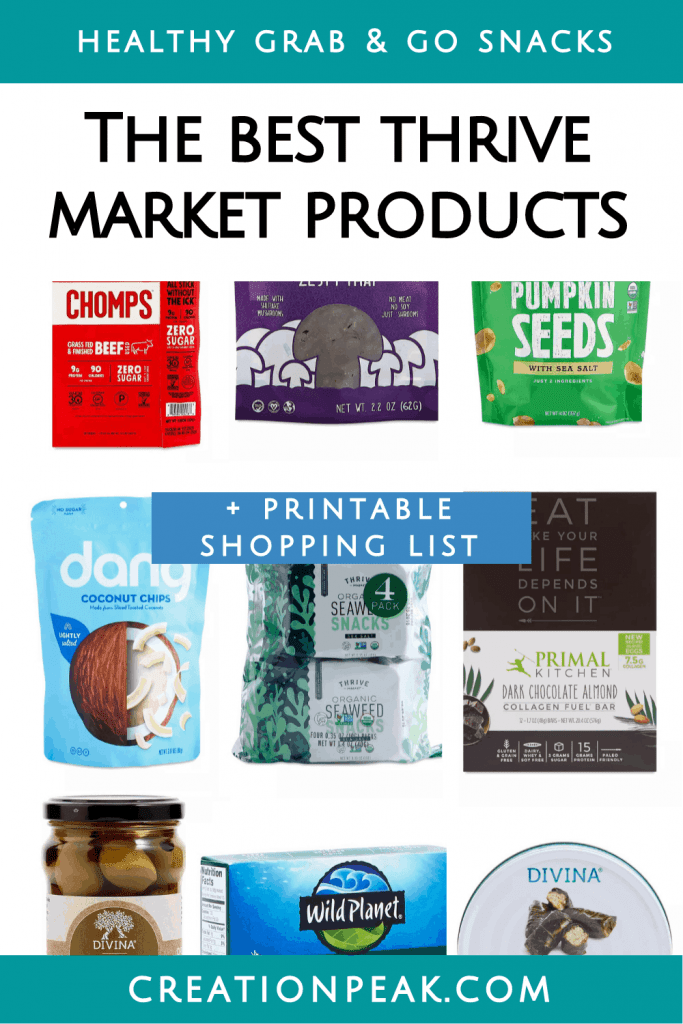 Best Thrive Market Products for Grab and Go Snacks Creation Peak