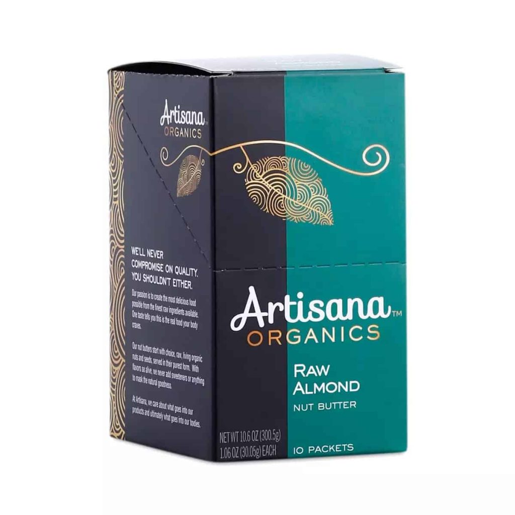 Artisana almond butter packs on Thrive Market